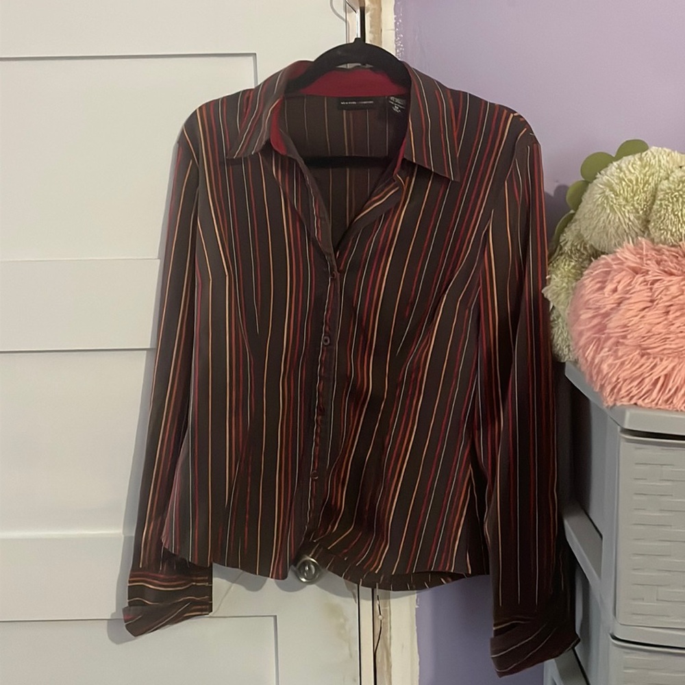 New York & Company: Long Sleeved Button Down Shirt